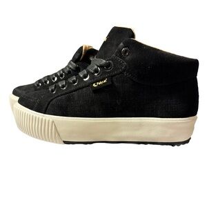 Feiyue Delta Mid Platform Suede Size 6